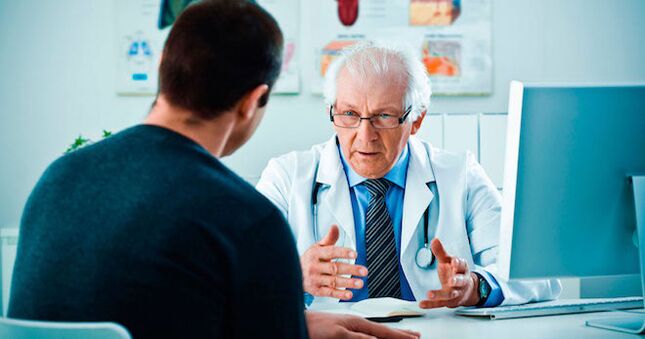 A doctor advises a man on medications to increase potency